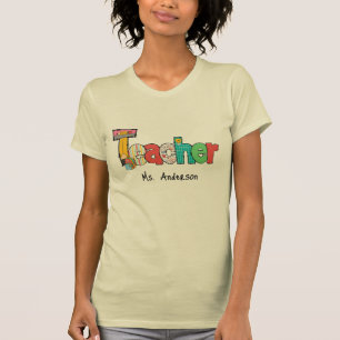 Lehrerin Personalisiert T-Shirt