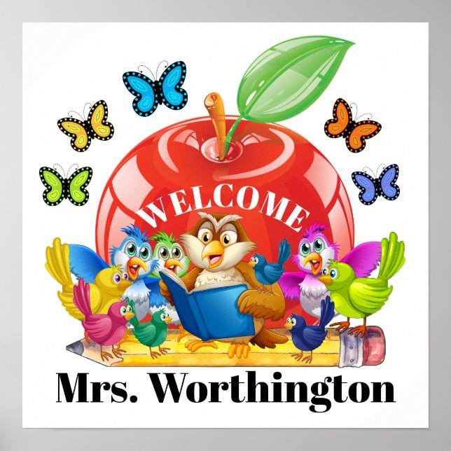 Lehrerin Poster (Vorne)