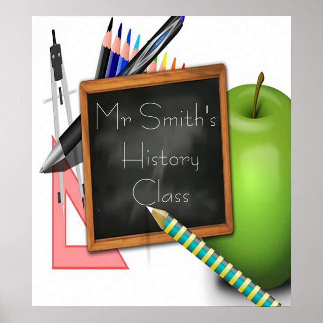 Lehrerin Poster (Vorne)