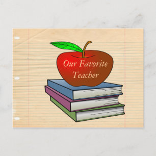 Lehrerin Postkarte