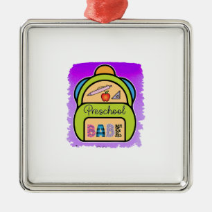 Lehrerin Preschool Babe Ornament Aus Metall