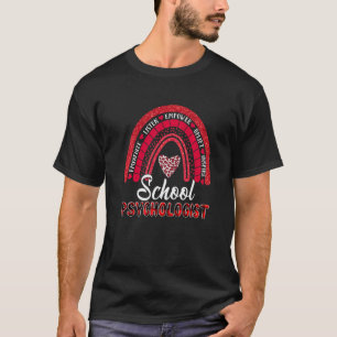 Lehrerin Psychologin LSSP Rainbow Back To S T-Shirt