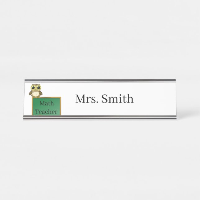 Lehrerin Schreibtischnamensplakette (Vorderseite )
