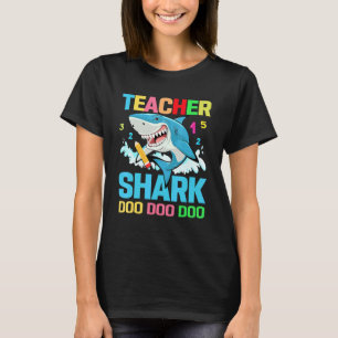 Lehrerin Shark macht Ihre Arbeitsschule T-Shirt