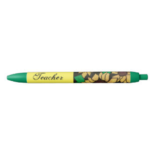Lehrerin Sonnenblumen fröhlich Danke Kugelschreiber