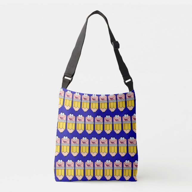 Lehrerin Student Funny Pencil Tote Tasche (Vorderseite)
