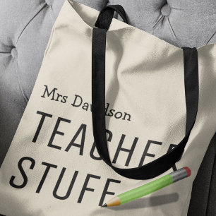 Lehrerin Stuff Bag   Personalisiertes Geschenk Tragetasche