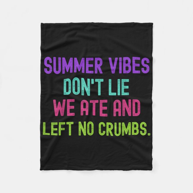 Lehrerin Summer Vibes Dont Lie Wir ate und Verließ Fleecedecke (Vorderseite)