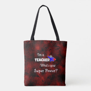 Lehrerin Superhero Tasche