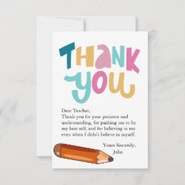 Lehrerin Sweet Leckerei Tag Dankeskarte