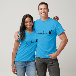 Lehrerin Typografie T-Shirt