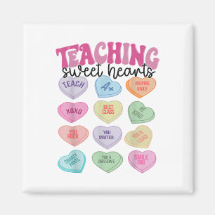 Lehrerin Valentine Day Retro Lehre Süße C Magnet