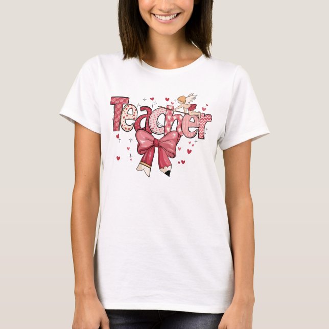 Lehrerin Valentine T-Shirt (Vorderseite)
