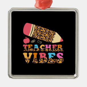 Lehrerin Vibes Ornament Aus Metall