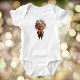 Lehrerin Weihnachts Elf Baby Bodysuit Strampler