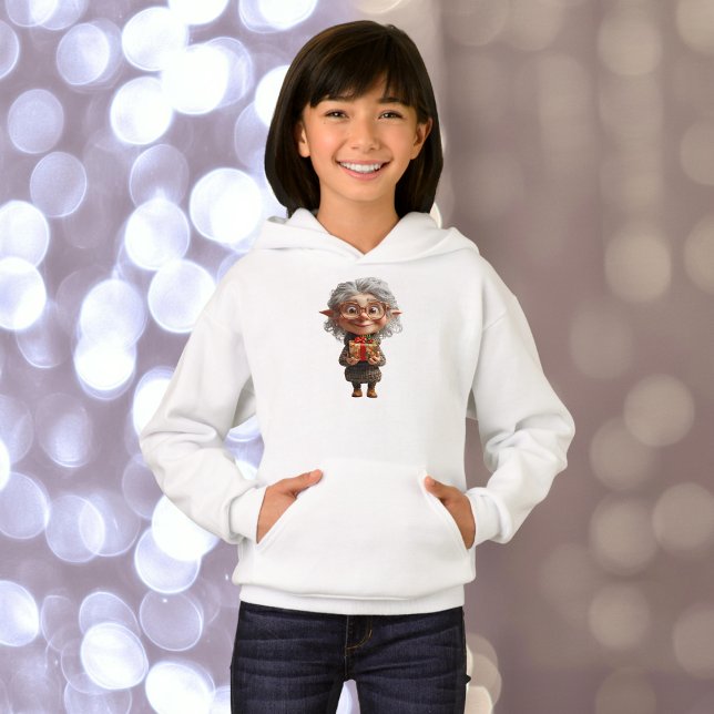 Lehrerin Weihnachts Elf Girl's Hoodie (Von Creator hochgeladen)