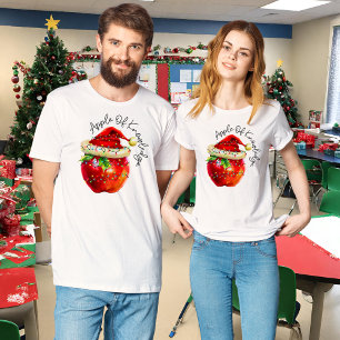Lehrerin Weihnachtsgeburten-T-Shirts   Apfel von W T-Shirt