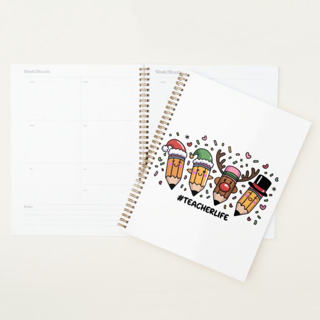 Lehrerin Weihnachtsstifte Lehrerin Leben frohe Wei Planer (Anzeige)