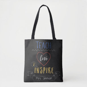 Lehrerin Wertschätzung, Personalisierte Tüte Tasche