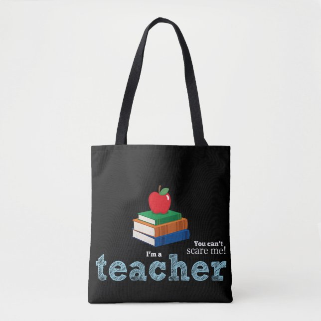 Lehrerin zitiert Typografie Tasche (Vorderseite)
