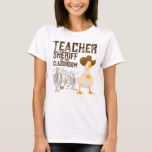 Lehrerin zurück zur Schule Cowboy Retro Goose Funn
