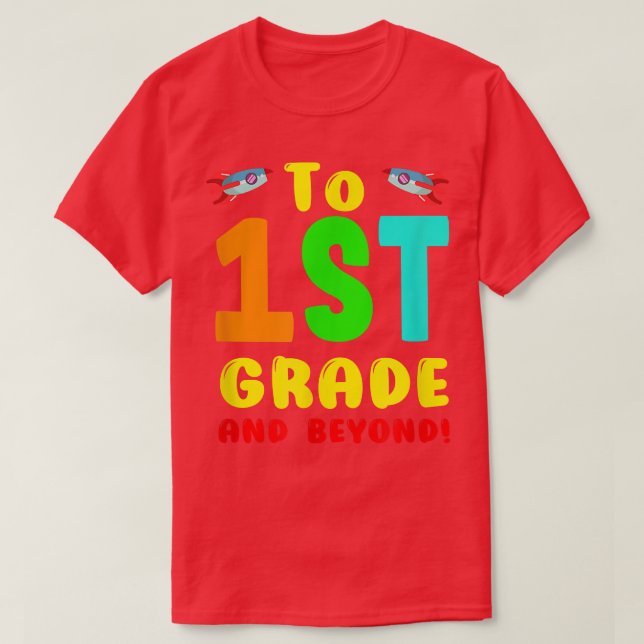 Lehrerin zurück zur Schule Erster Klasse Mädchen W T-Shirt (Design vorne)
