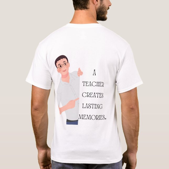 LehrerInnen: Der Herzschlag der Bildung T-Shirt (Rückseite)