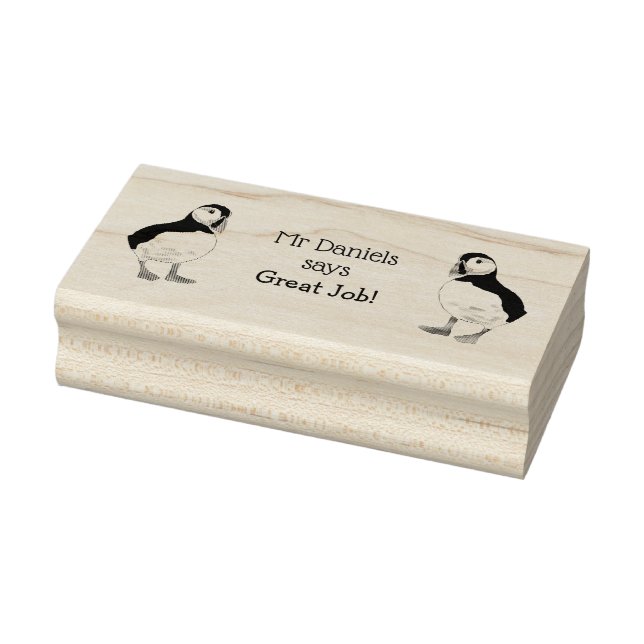 LehrerInnen Großer Job Puffin Rubber Briefmarke Gummistempel (Stempel)