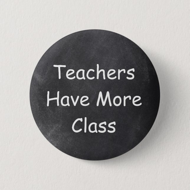 LehrerInnen haben mehr Geschenke für die Gestaltun Button (Vorderseite)