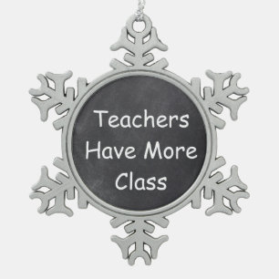 LehrerInnen haben mehr Geschenke für die Gestaltun Schneeflocken Zinn-Ornament