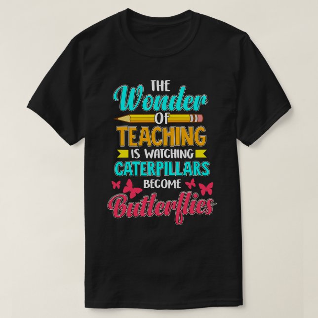 LehrerInnen in der Schule Zitate von Redewendungen T-Shirt (Design vorne)