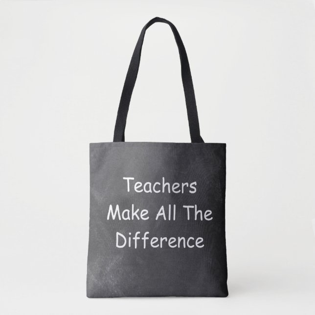 LehrerInnen verändern Geschenkidee im Chalkboard Tasche (Vorderseite)