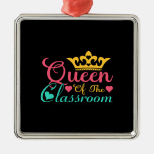 Lehrerkönigin im Klassenzimmer Ornament Aus Metall