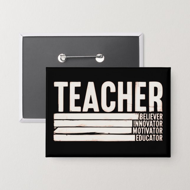 Lehrerleben Zurück zur Schule Button (Vorderseite/Rückseite)