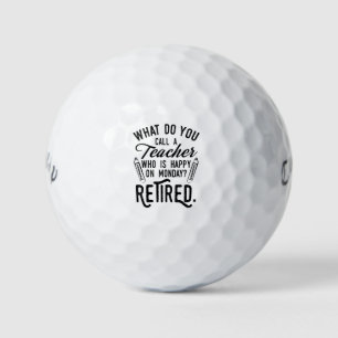 Lehrerleiter Schulruhestand Golfball