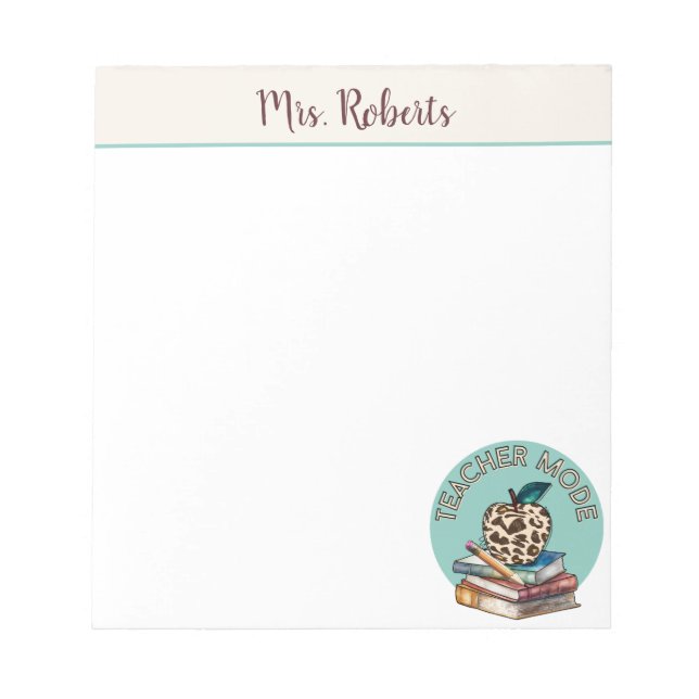 Lehrermodus Apple-Bücher geben persönliche Geschen Notizblock (Vorderseite)