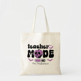 Lehrermodus auf der Halloween-Tasche Tragetasche