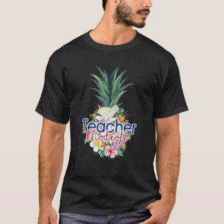 Lehrermodus Aus Ananas Blume Frauen Aloha Hawa T-Shirt