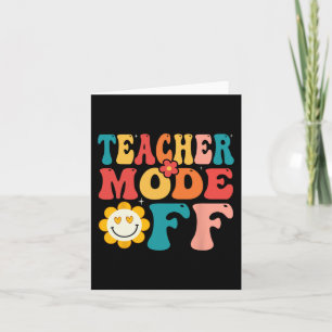 Lehrermodus Aus Letzter Schultag Sommerferien Karte