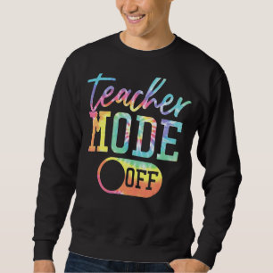 Lehrermodus der Gefärbte Krawatte am letzten Schul Sweatshirt