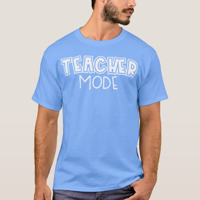 Lehrermodus Retro T-Shirt (Vorderseite)