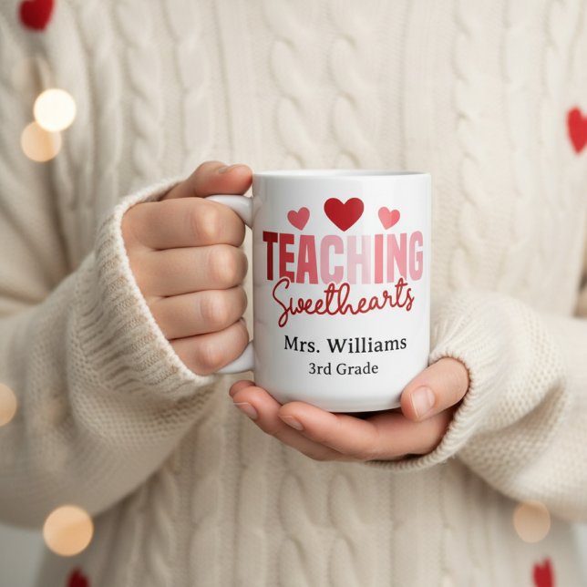 Lehrerpärchen benutzerdefiniertes Lehrer-Valentins Kaffeetasse (Von Creator hochgeladen)