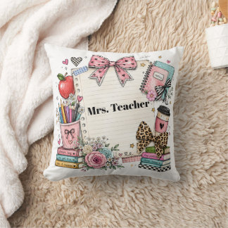 Lehrerpillow nach Maß, süßer Stil, Geschenk Kissen