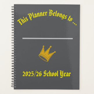 Lehrerplaner mit Platz für den Namen Planer