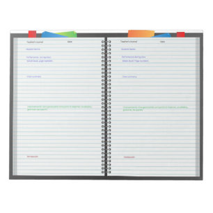 Lehrer's Journal Pad zu verfolgen Online-Studenten Notizblock