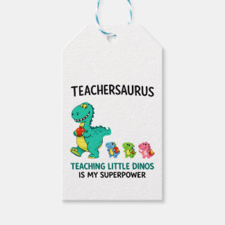 Lehrersaurus-Lehrerhumor mit kleinen Dinosauriern Geschenkanhänger