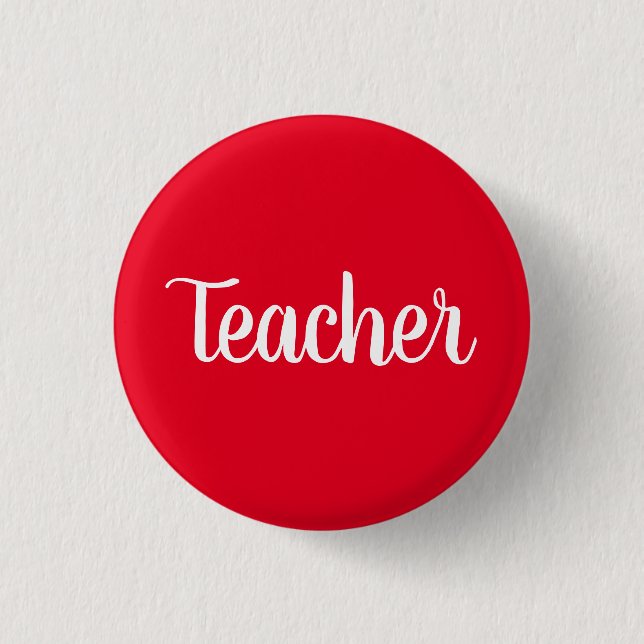 Lehrerschaltfläche Button (Vorderseite)