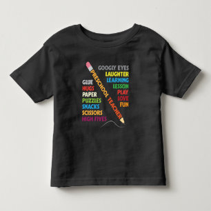 Lehrerschule der Vorschullehrerklasse Stift Kleinkind T-shirt