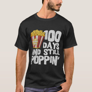Lehrerschule Schüler Popcorn 100 Tage der Schule T-Shirt