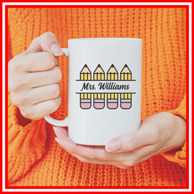 Lehrerstift zurück zur Schulbewertung Kaffeetasse (Von Creator hochgeladen)